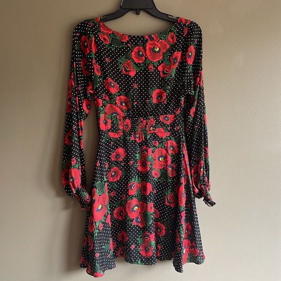 FREE PEOPLE - Morning Light Dress - Black/Red - Picture 3 of 7